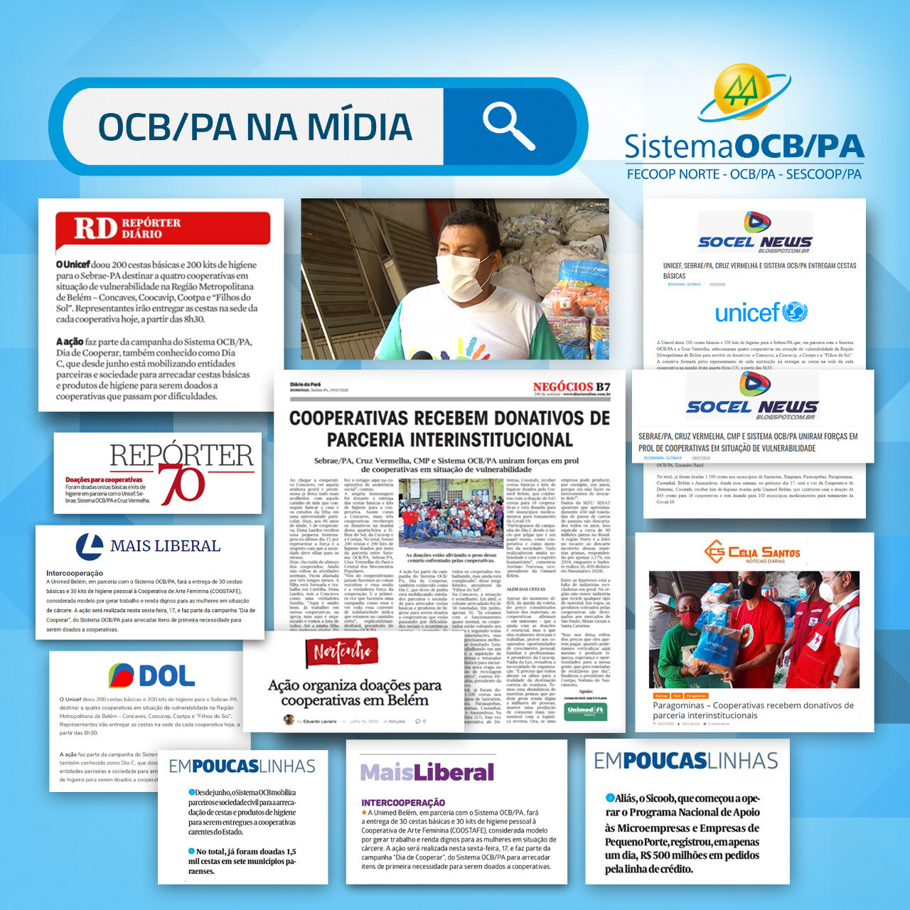 Apoio interinstitucional é destaque na mídia