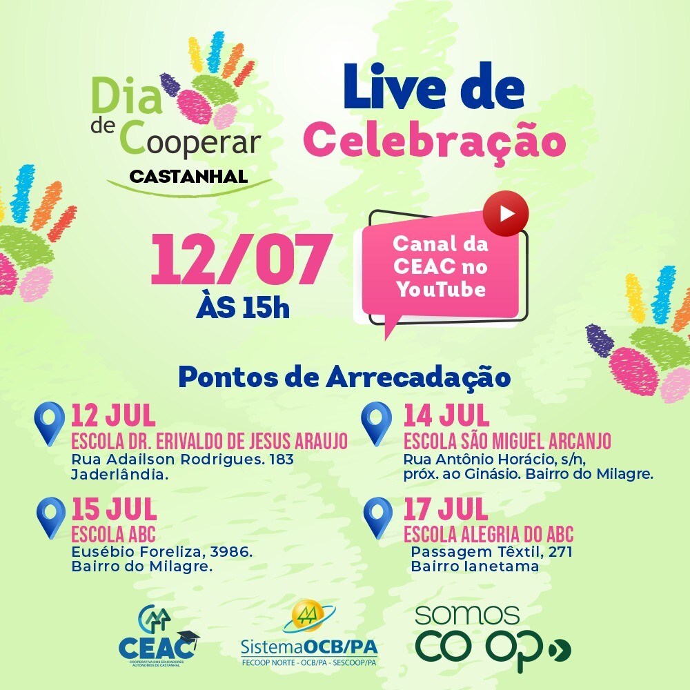 Live do Dia C Castanhal será no próximo domingo (12)