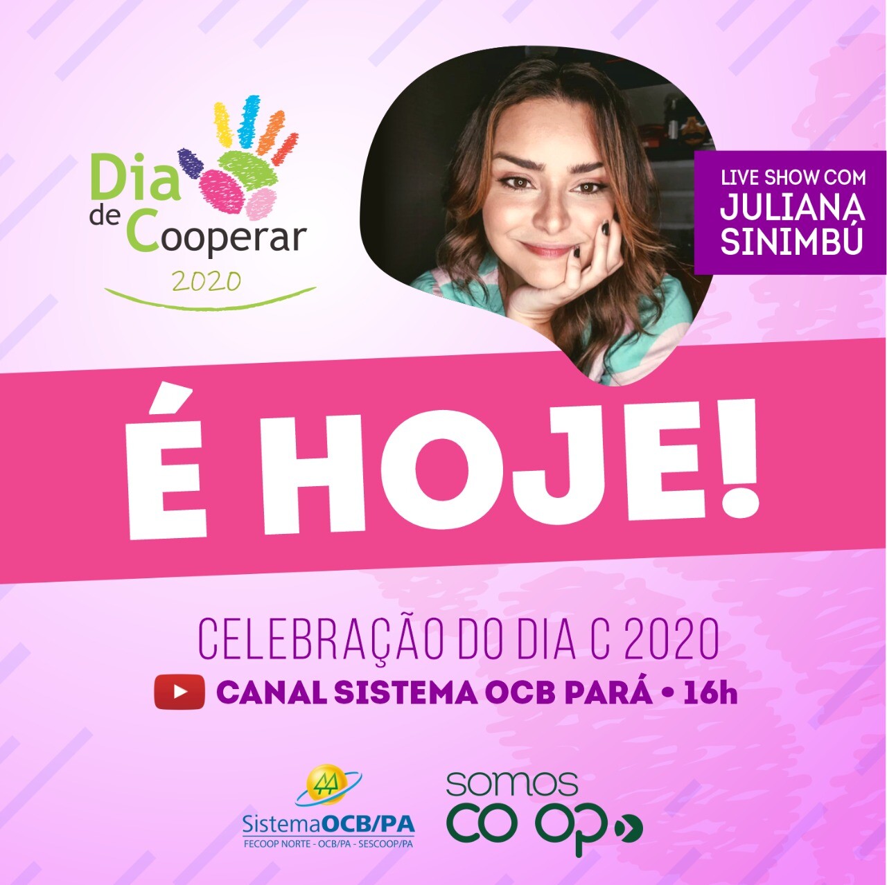 É hoje a live solidária do Dia de Cooperar
