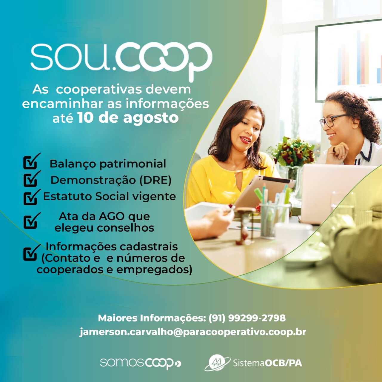 Cadastro para o Sou.Coop encerra em agosto