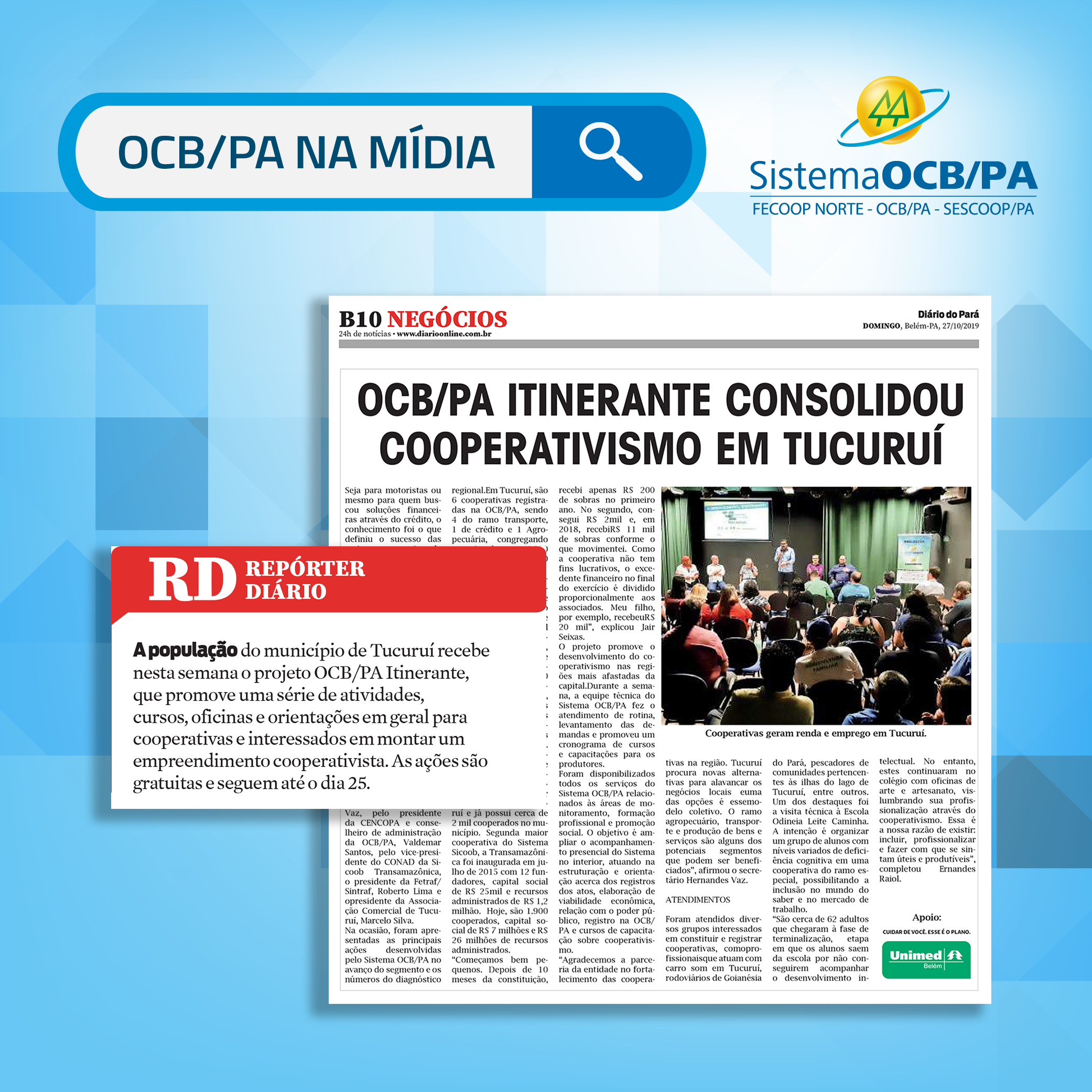 OCB/PA Na Mídia - OCB Itinerante Tucuruí 📰