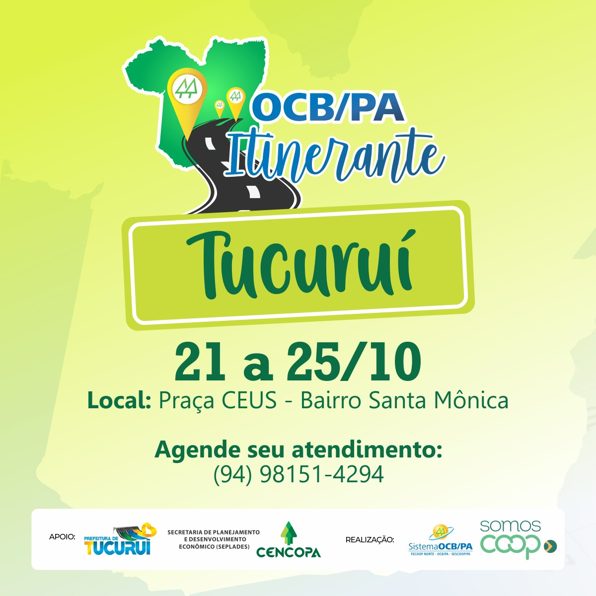 OCB/PA Itinerante chega a Tucuruí