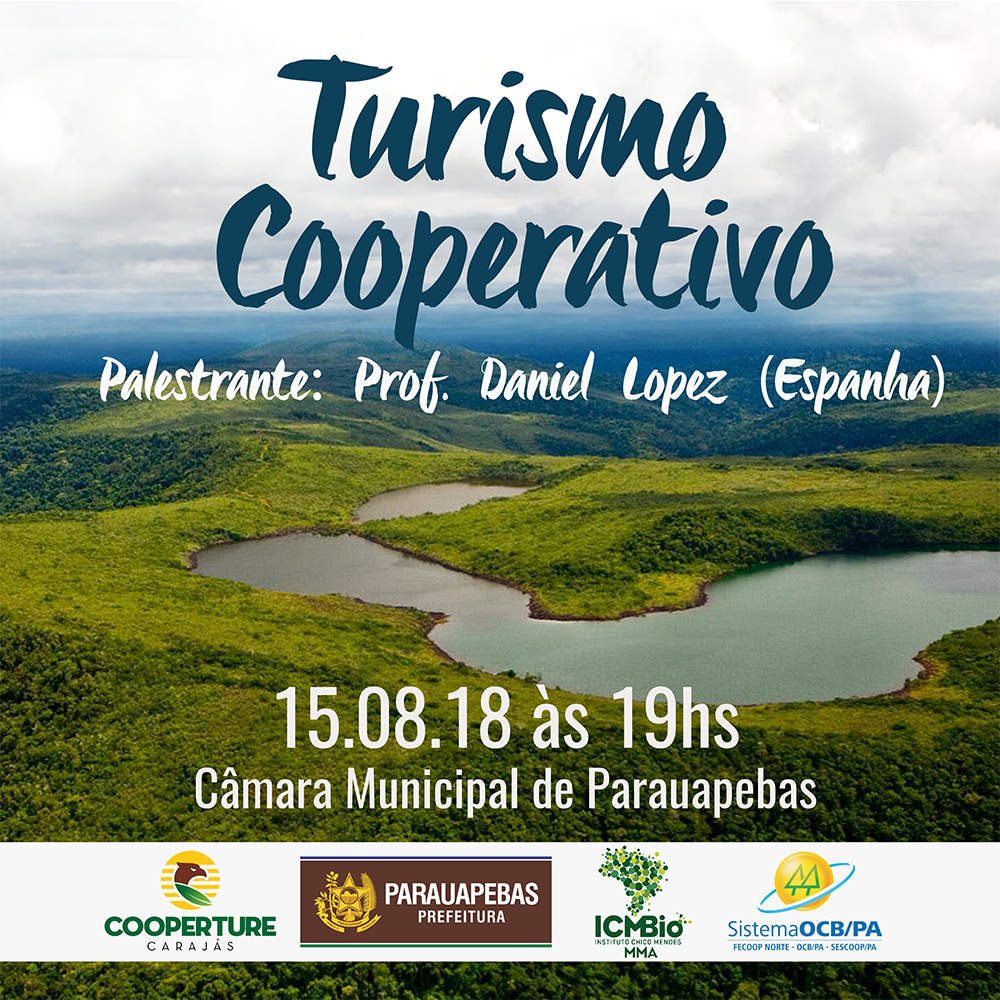 Palestra tratará sobre Turismo Cooperativo em Parauapebas