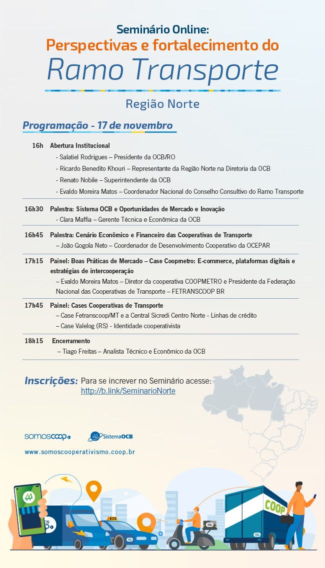 Seminário Online reúne cooperativas do Ramo Transporte